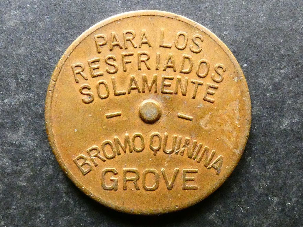 Mexico, advertising, drinks Mexico, advertising, drinks "spinner" token.