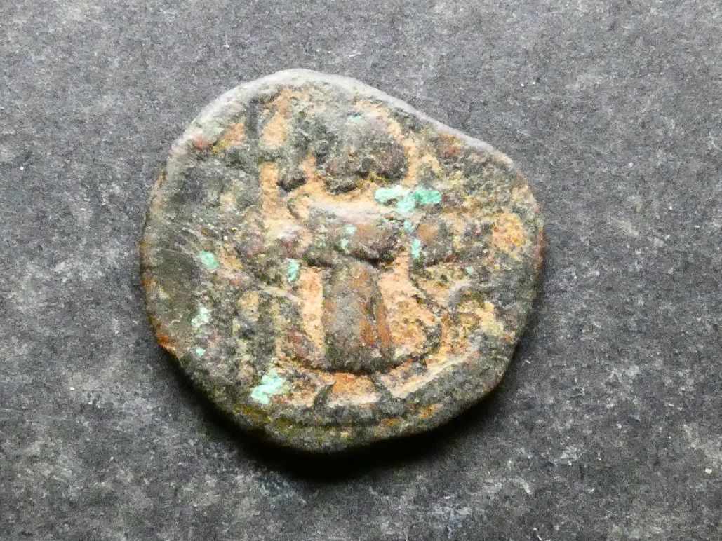 Arab-Byzantine, AE Fals, circa AH14-50. Arab-Byzantine, AE Fals, circa AH14-50.