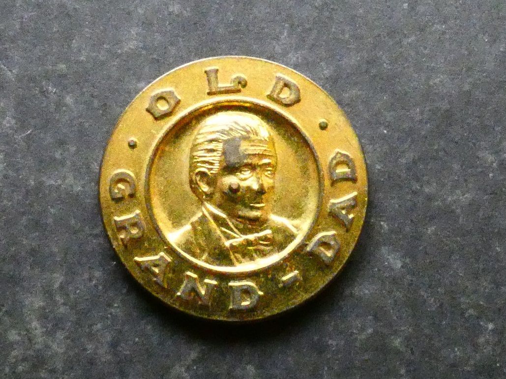 United States of America, advertising, "spinner" token, Old Grand-dad bourbon whiskey.