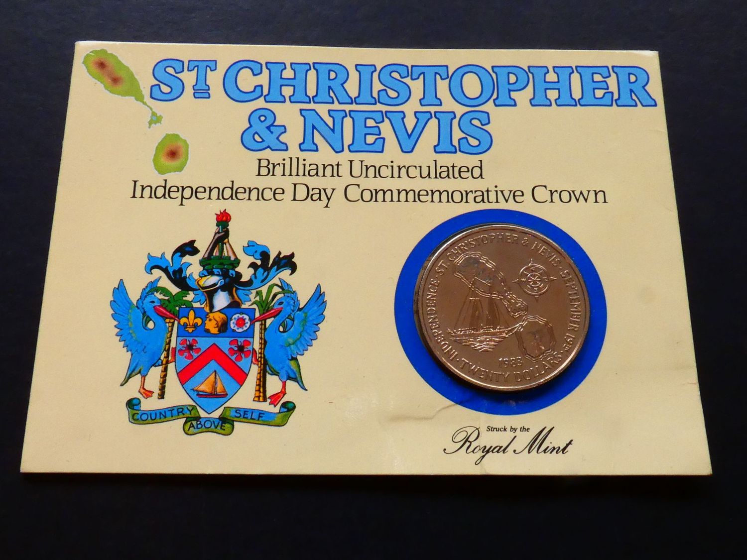 St Christopher & Nevis, 20 Dollars, 1983