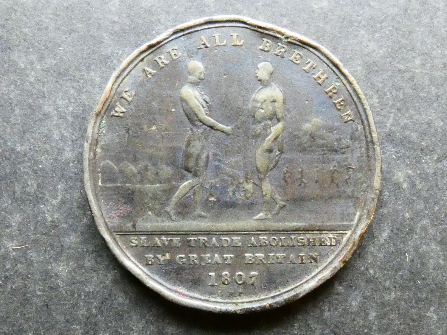Sierra Leone, Penny token, 1807, abolition of slave trade. Sierra Leone, Penny token, 1807, abolition of slave trade.