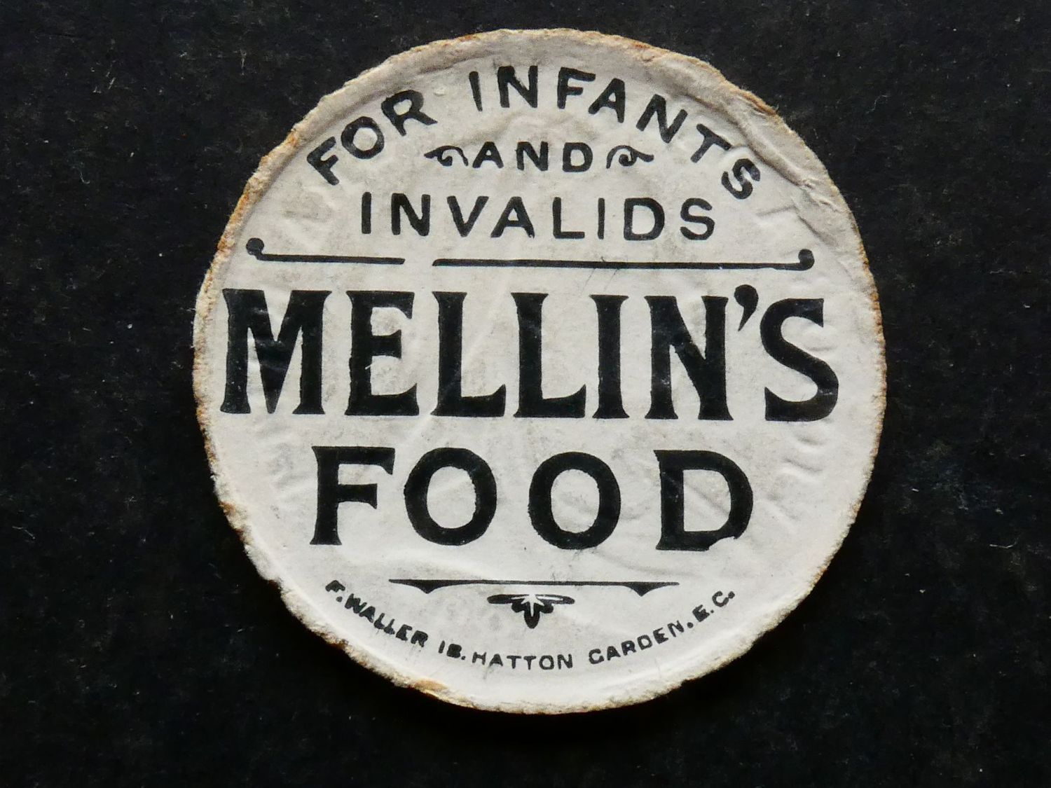 Advertising piece, 1897, Mellin's Foods. Advertising piece, 1897, Mellin's Foods.