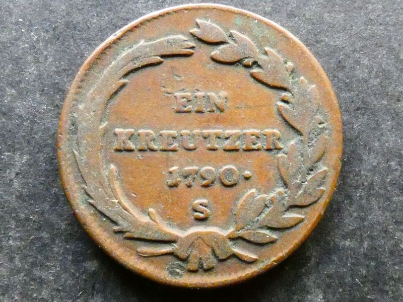 Austria, 1 Kreuzer, 1790 S, Schmollnitz mint