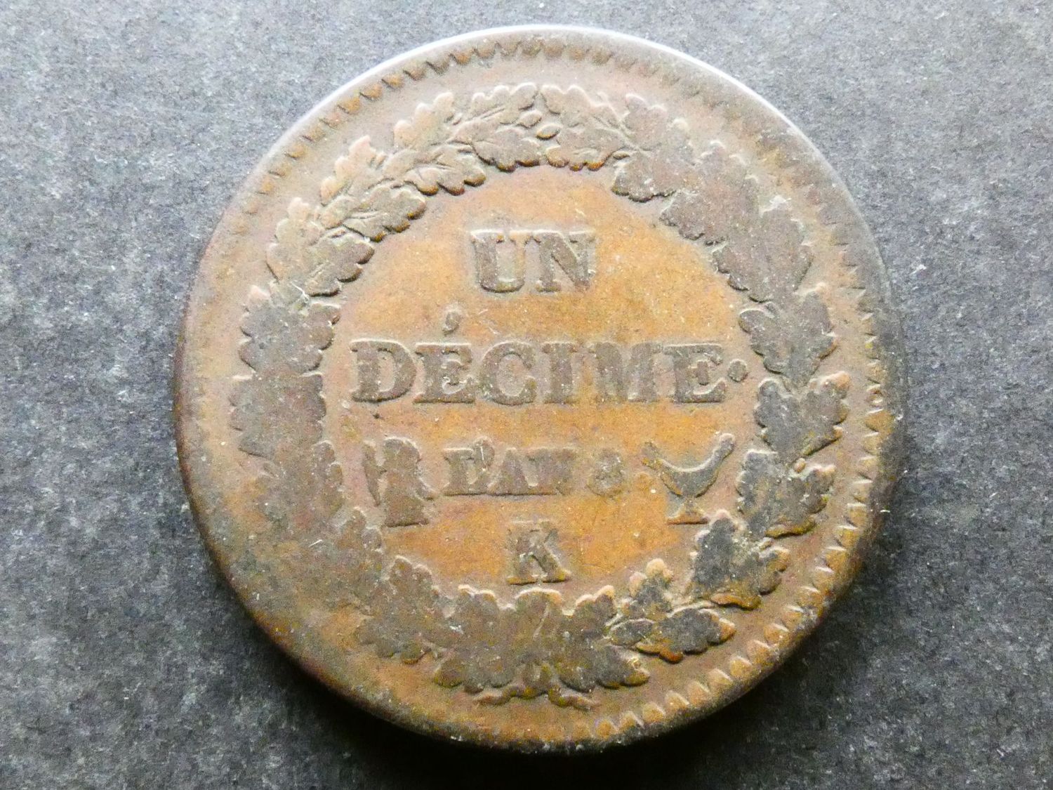 France, First Republic, Un Décime, L'An 8K