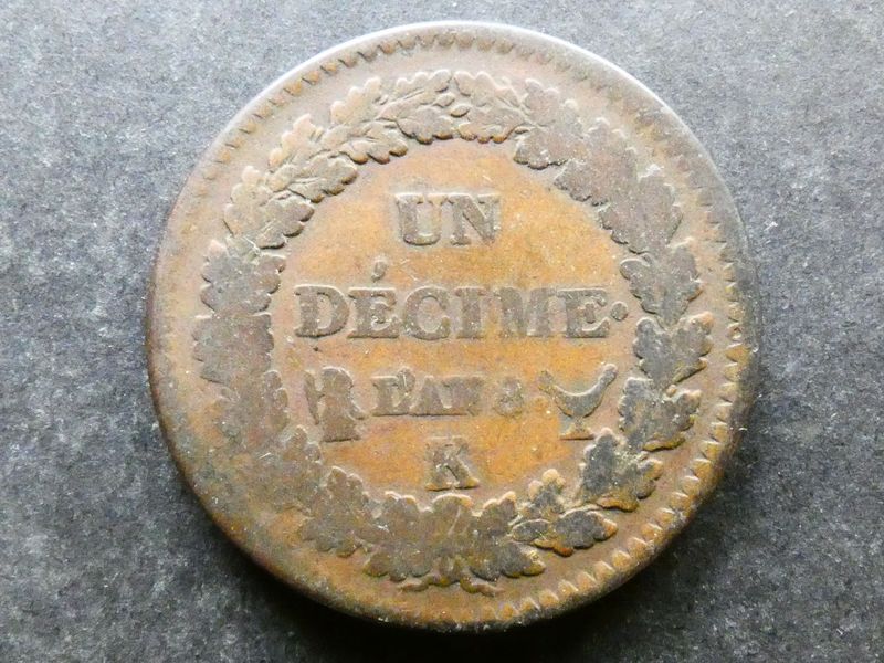 France, First Republic, Un Décime, L'An 8K