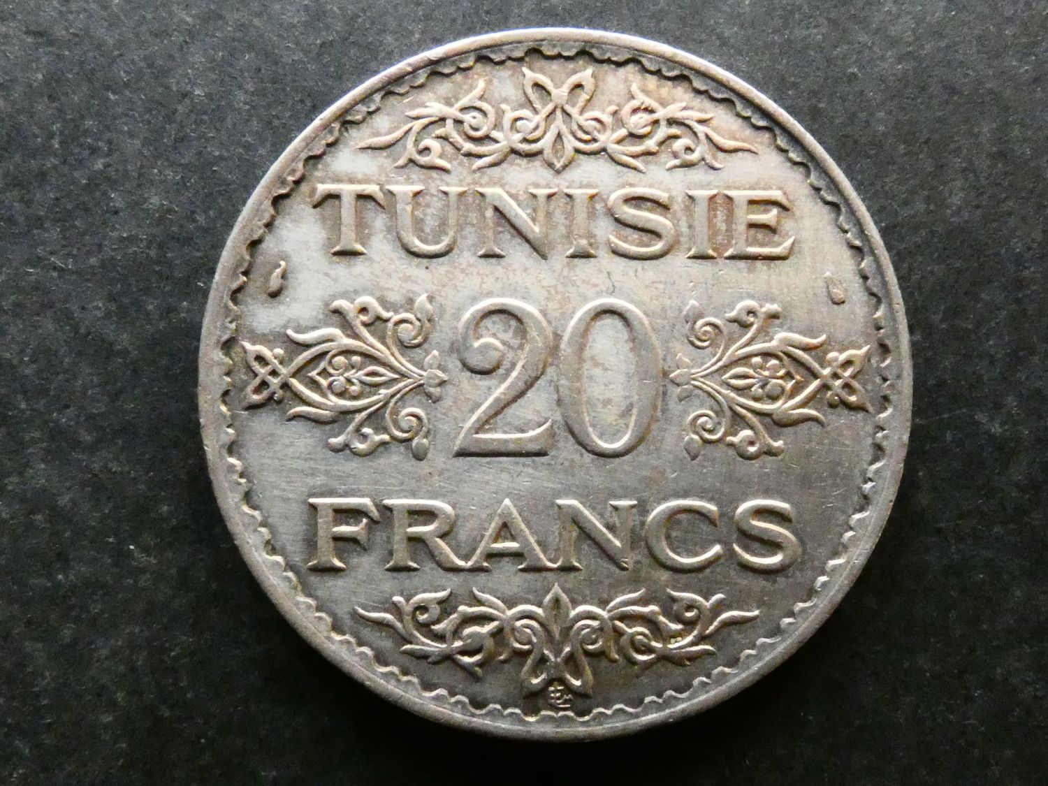 Tunisia, 20 Francs, 1935