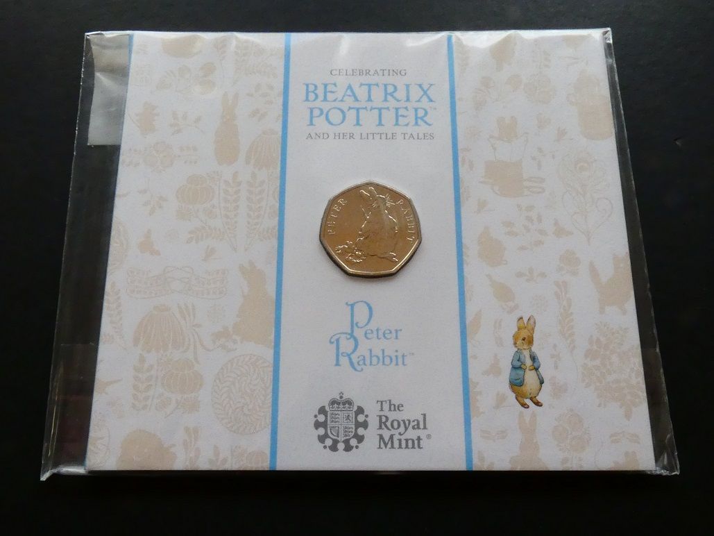 50p, 2018, Peter Rabbit.