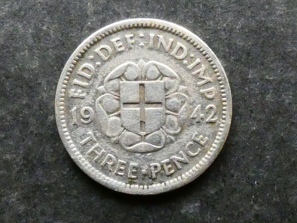 Threepence, 1942, currency issue.