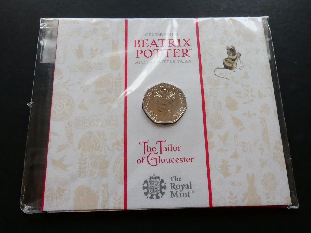 50p, 2018, The Tailor of Gloucester.