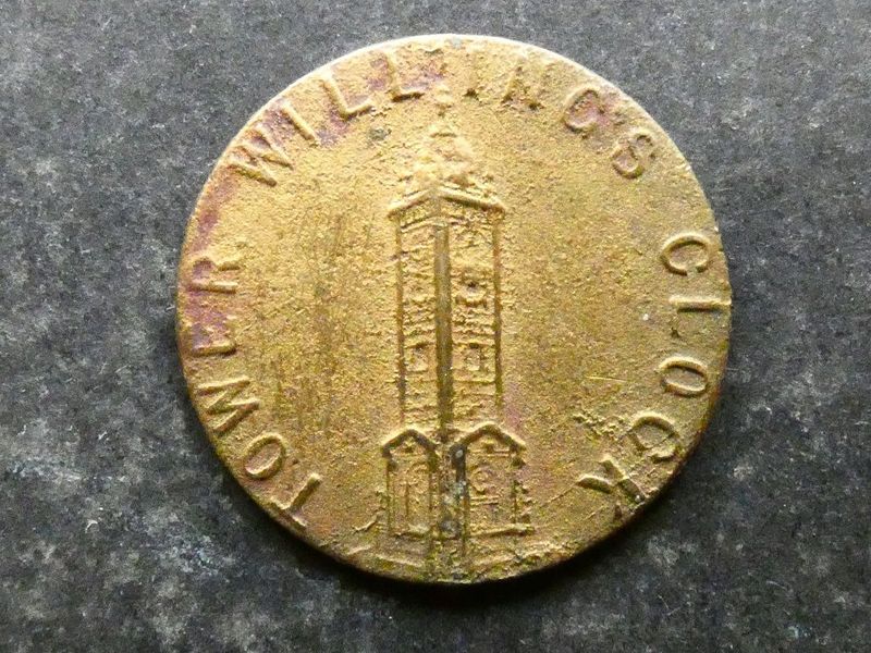 Imitation Guinea, Brighton, Willing's Clock Tower, 1887