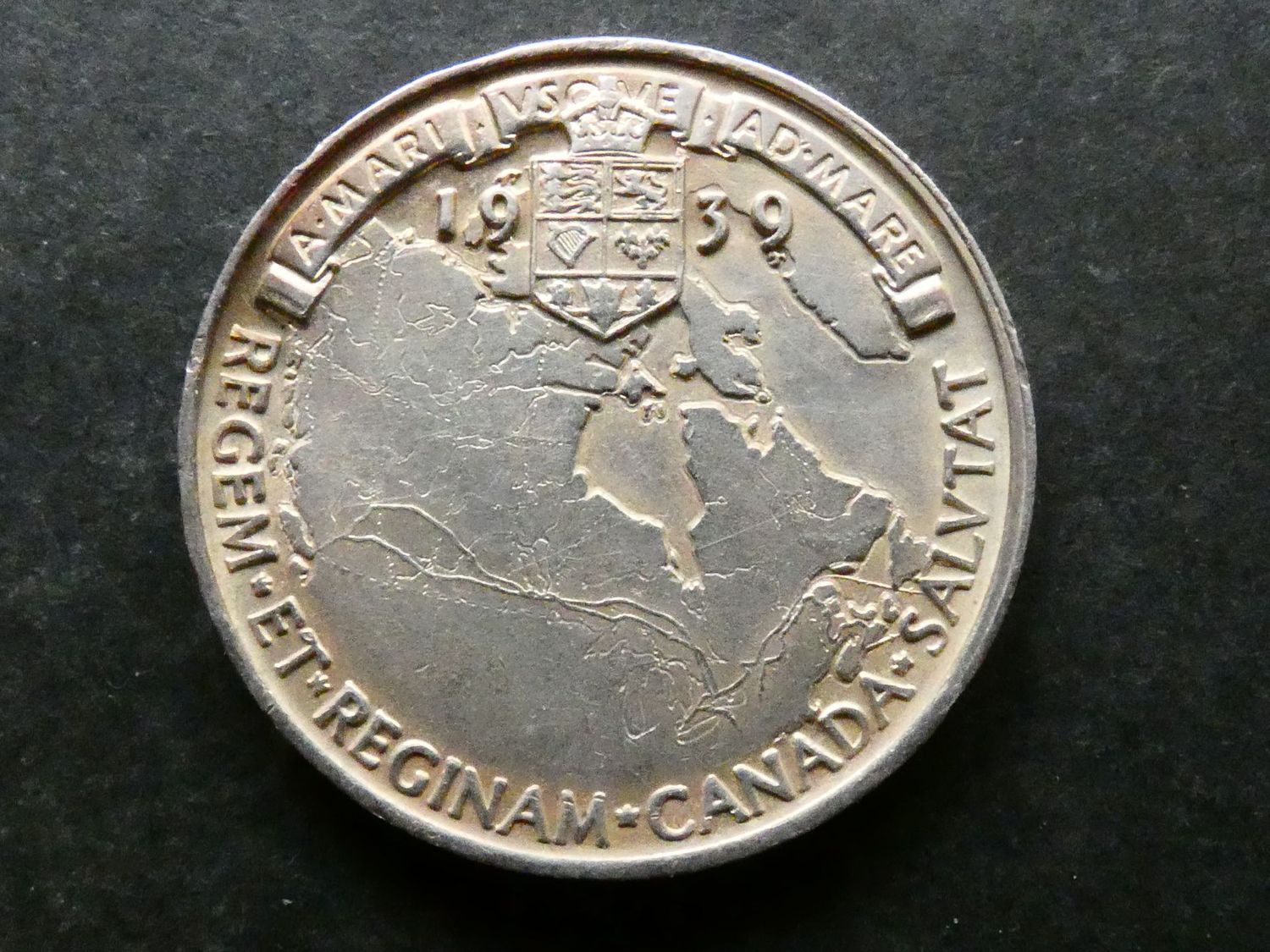 1939, Royal Visit to Canada, silver issue. 1939, Royal Visit to Canada, silver issue.
