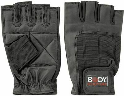 SPANDEX/LEATHER FITNESS GLOVES