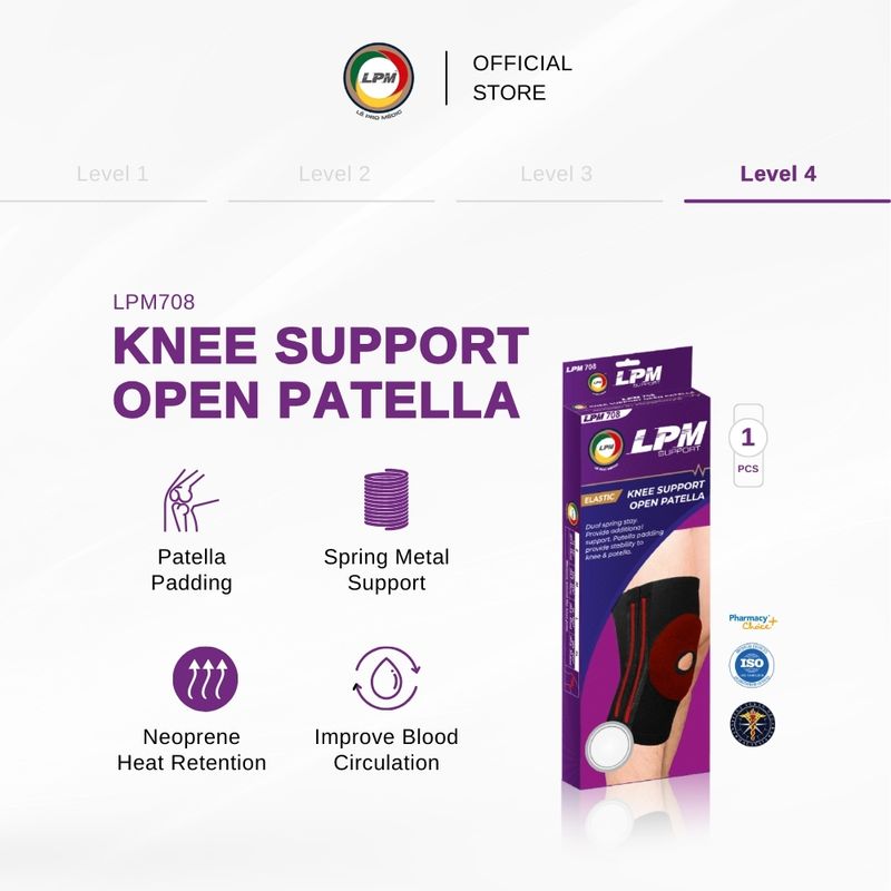 LPM STANDARD KNEE SUPPORT (OPEN PATELLA)