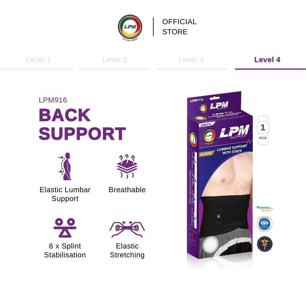 LPM SACRO LUMBAR SUPPORT WITH STAY
