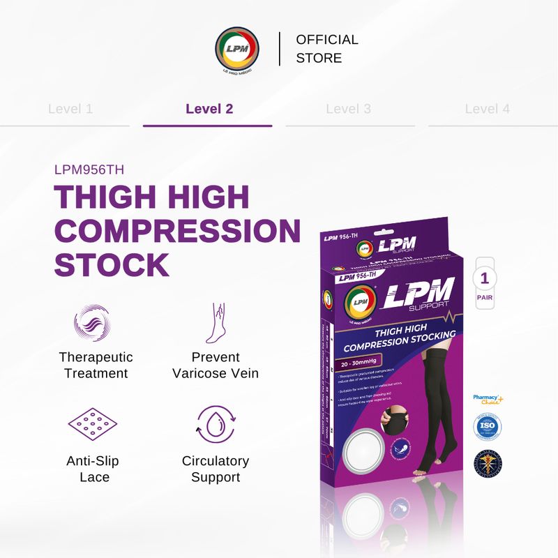 LPM THIGH HIGH COMPRESSION STOCKING