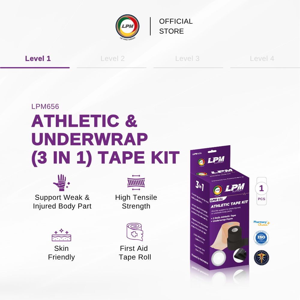 ATHLETIC UNDERWRAP (3 IN 1) TAPE KIT