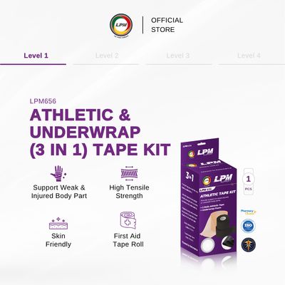 ATHLETIC UNDERWRAP (3 IN 1) TAPE KIT