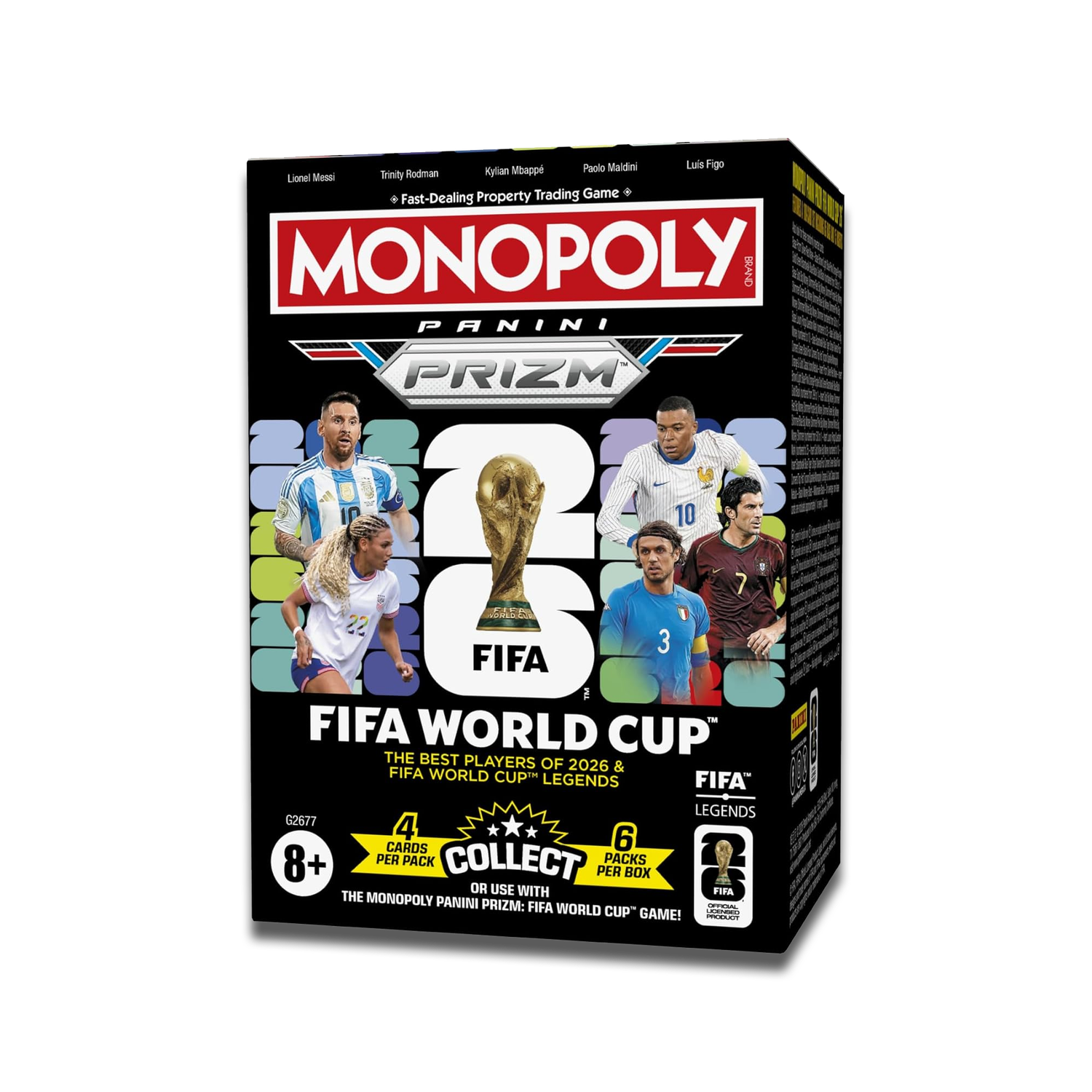 Monopoly Caja de Cartas coleccionables Panini Prizm: Copa Mundial de la FIFA 2026