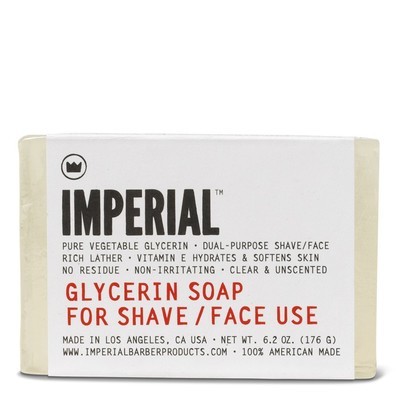 Imperial Barber Glycerin Soap For Shave / Face Use - Глицериновое мыло для бритья и умывания лица 176 гр
