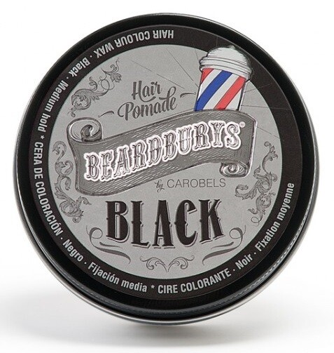 BeardBurys Color Hair Pomade Black - Красящая помада черная 100 мл