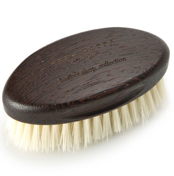 Acca Kappa Beard Brush - Щетка для бороды с основой из дерева (белая щетина)