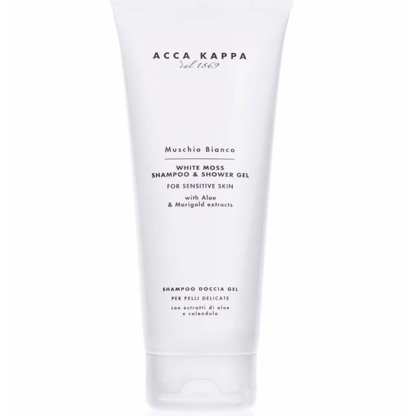 Acca Kappa Muschio Bianco Shower & Hair Gel - Шампунь-гель для душа Белый Мускус 200 мл