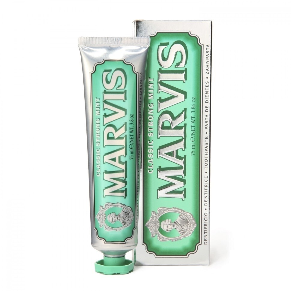 Marvis Classic Strong Mint - Зубная паста Классическая насыщенная мята 85 мл