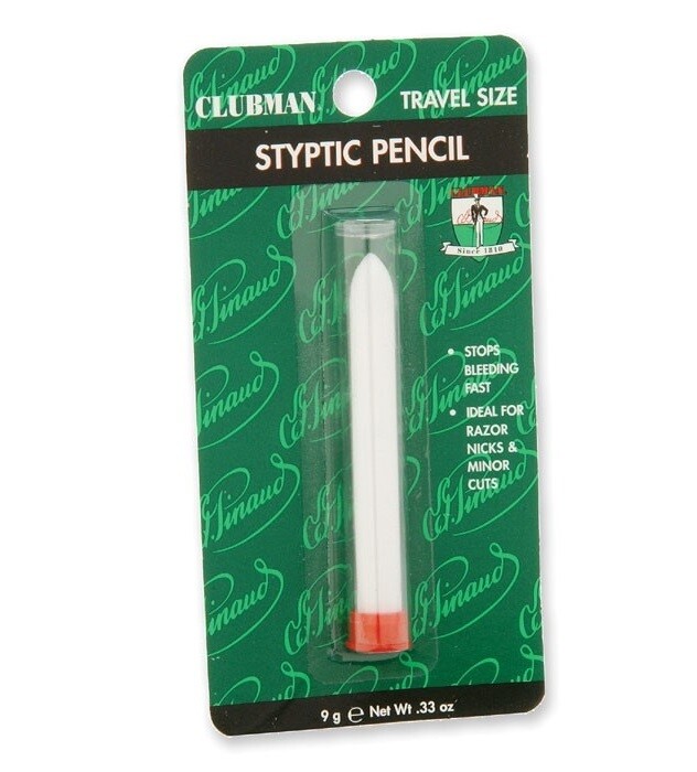 Clubman Styptic Pencil - Кровоостанавливающий карандаш (стик, дорожный вариант) 9 гр