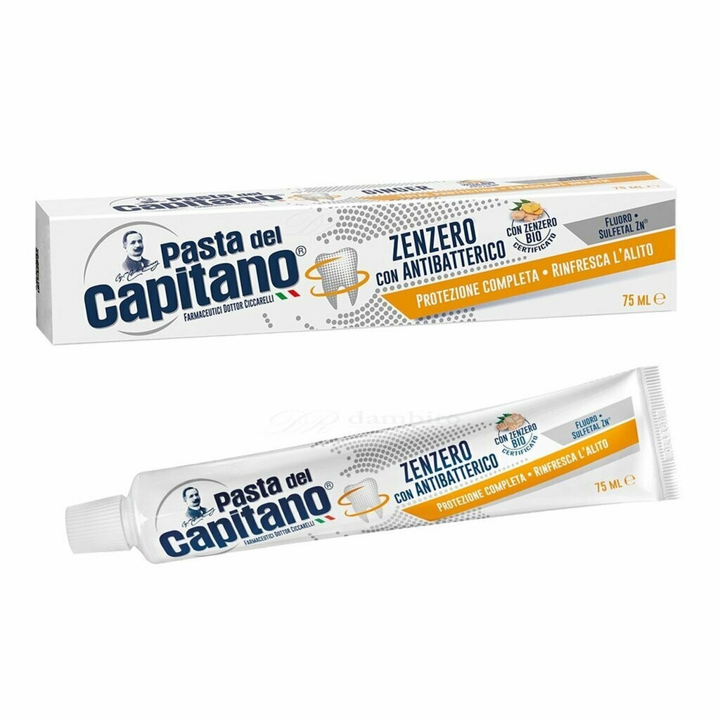 Pasta del Capitano Baking Soda - Зубная паста Комплексная защита полости рта (Имбирь) 100 мл