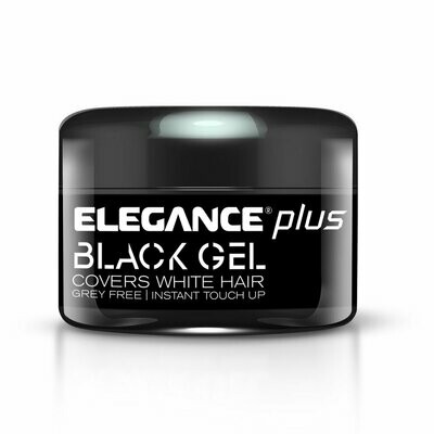 Elegance Plus Covers White Hair Gel Black - Гель для окрашивания седых волос 100 мл