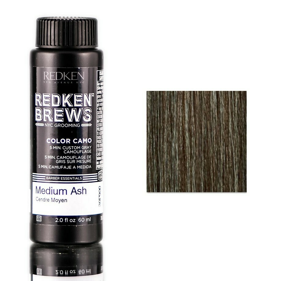 Redken Brews Medium Ash - Камуфляж Седины Средний Пепельный 60 мл