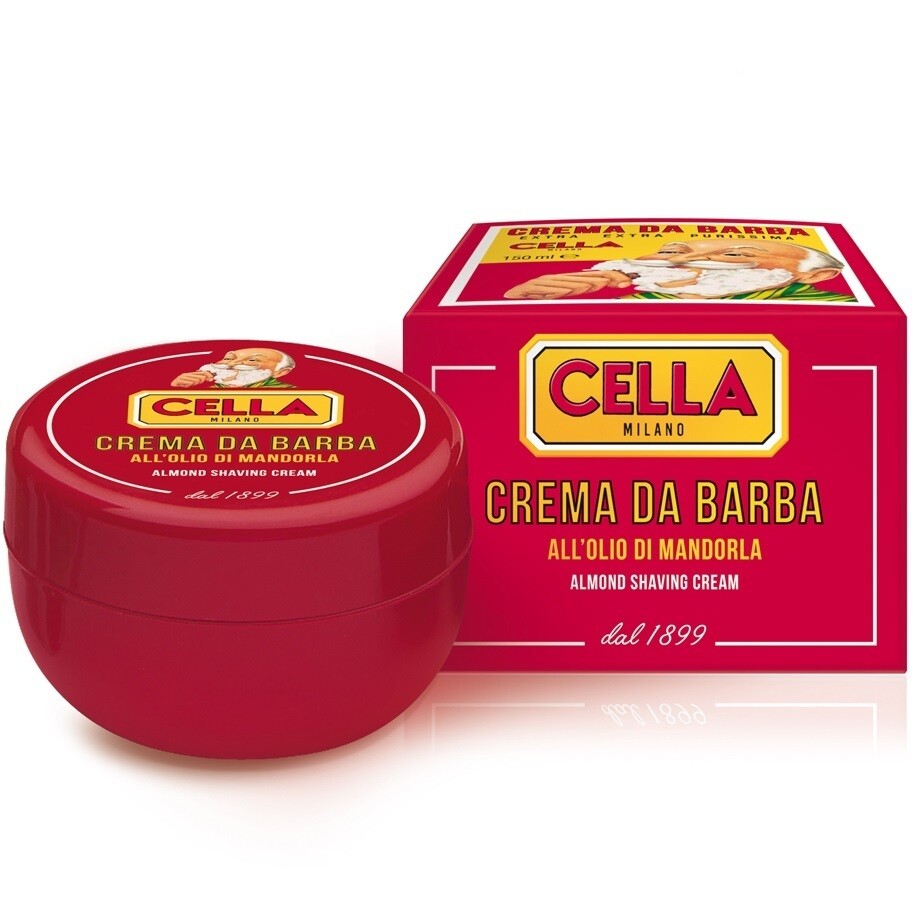 Cella Almond Shaving Cream - Крем для бритья в чаше 150 мл