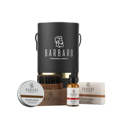 Barbaro Gift Box - Набор для роста бороды в брендированном тубусе