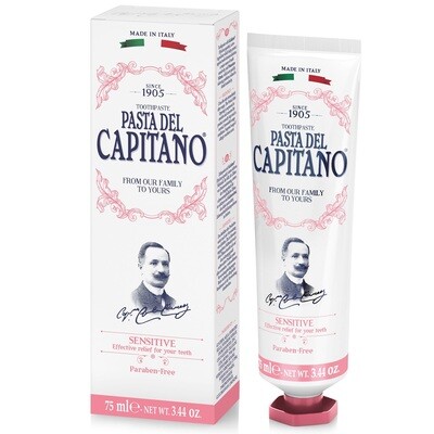 Pasta del Capitano Sensitive Toothpaste - Зубная паста для Чувствительных зубов 75 мл