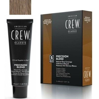 American Crew Precision Blend - Краска для седых волос пепельный оттенок 5/6, 3х40 мл