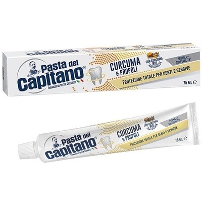 Pasta Del Capitano Curcuma & Propoli - Зубная паста Куркума и Прополис 75 мл