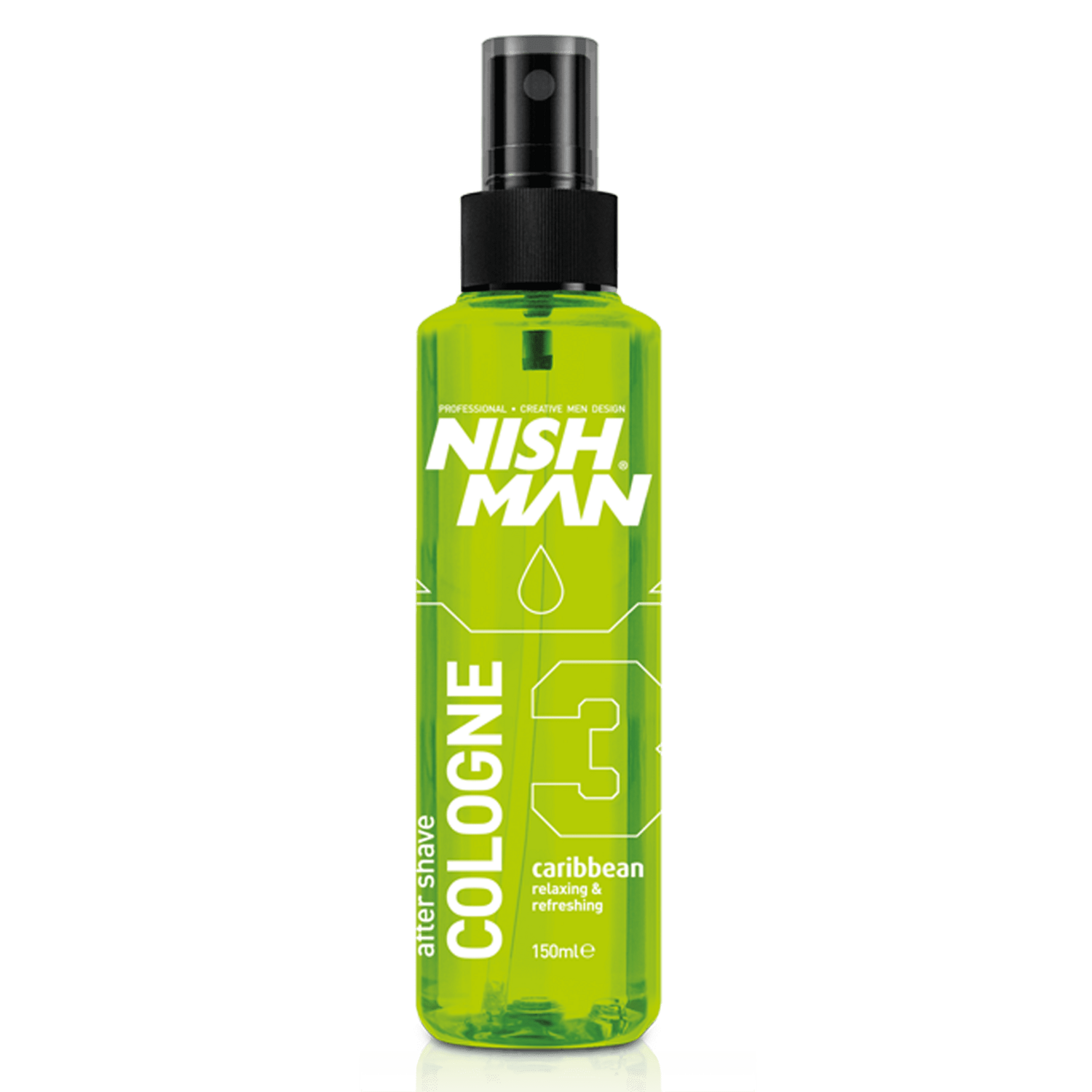 NISHMAN 03 AFTERSHAVE COLOGNE CARIBBEAN - Одеколон после бритья лосьон 150 МЛ