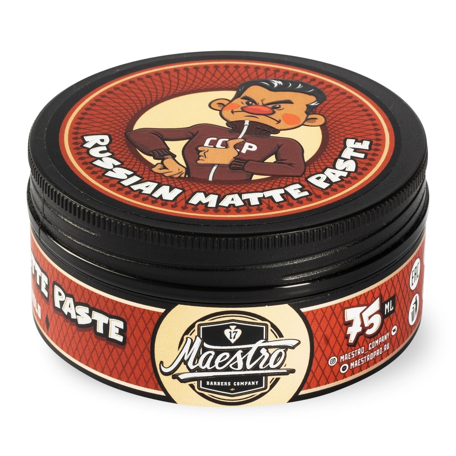 Maestro Matte Paste / Матовая Паста для волос сильная фиксация 75ml (Союзмультфильм)