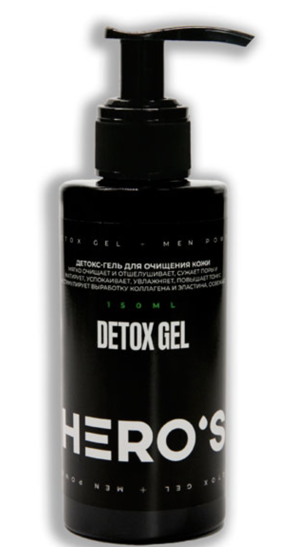 Hero'S Detox Gel - Детокс-гель для очищения кожи лица 150 мл