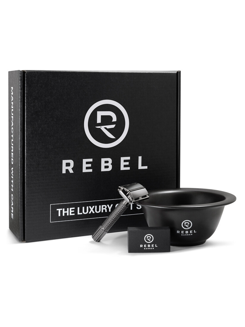 REBEL BARBER Compact Midnight Black - Подарочный набор для бритья