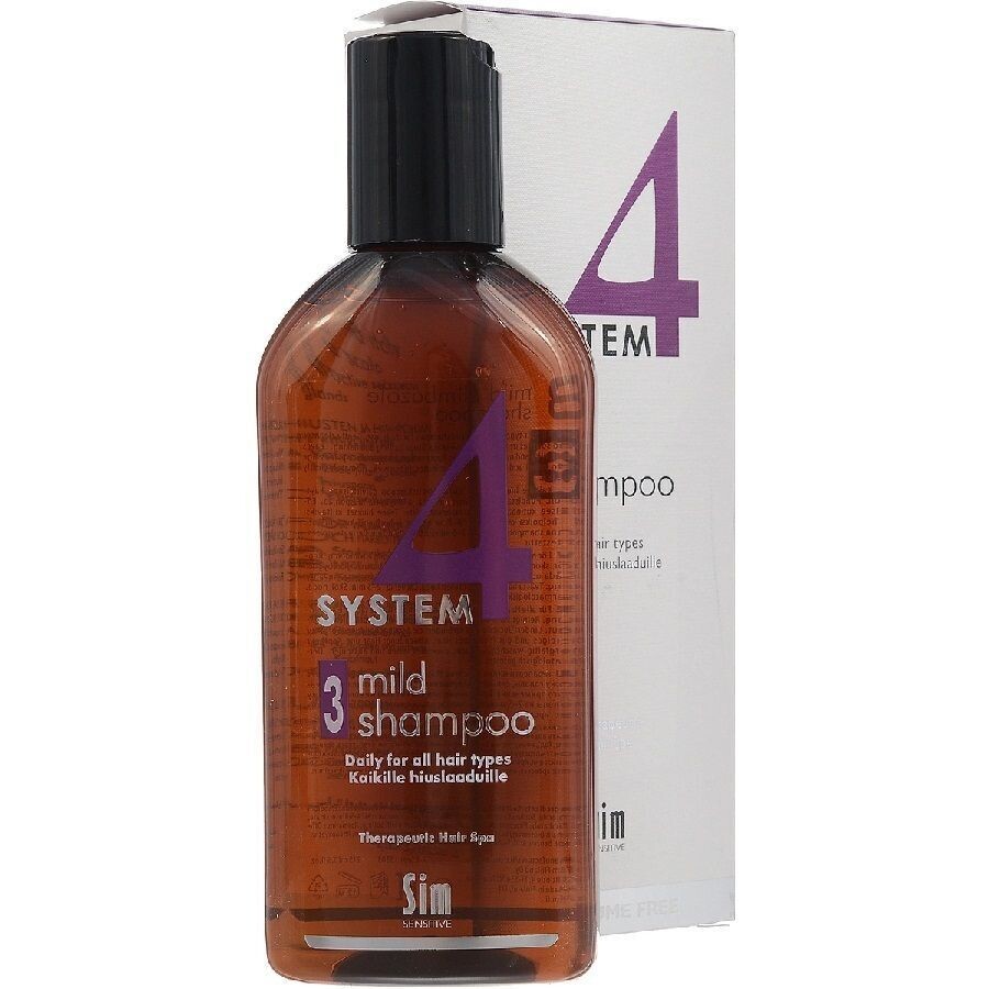System 4 -  Шампунь Sim Sensitive №3 для чувствительной кожи головы, для ежедневного использования, 215 мл