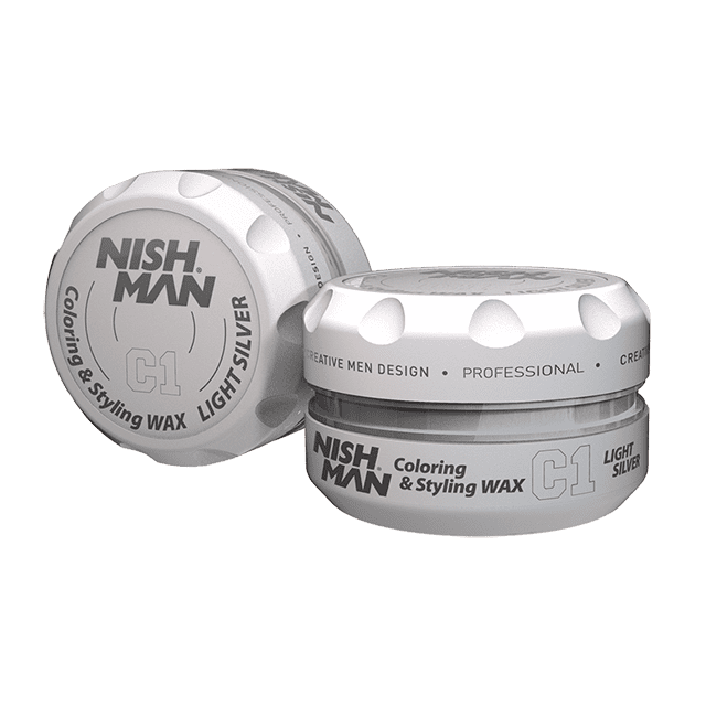 NISHMAN C1 LIGHTSILVER HAIR COLORING WAX - Цветной воск для волос серебристый 100 МЛ