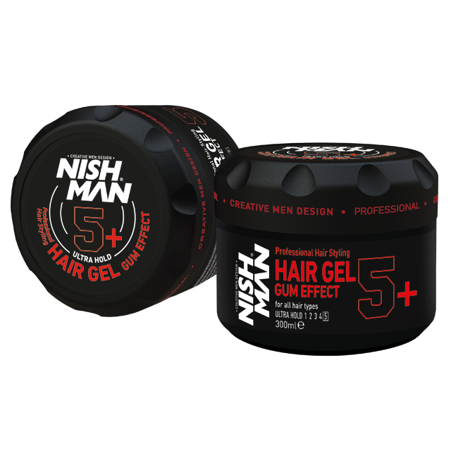 NISHMAN Ультрафиксация GUM EFFECT 5+  Гель для укладки волос 300 мл