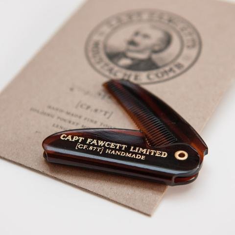 Расческа для усов Captain Fawcett Folding Pocket Moustache Comb 