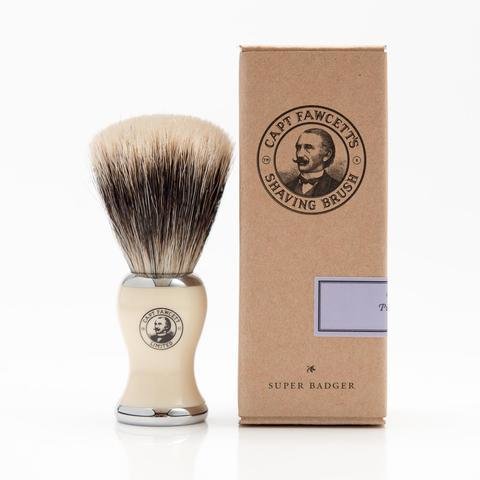 Помазок для бритья Captain Fawcett 'Super' Badger Shaving Brush CF029 слоновая кость барсучий ворс