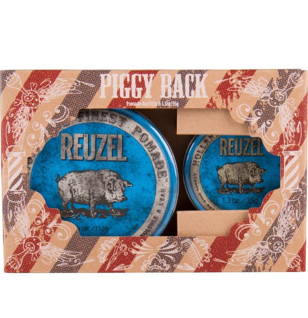Reuzel Blue Piggy Back Gift Pack - Набор помад для укладки волос 113 гр и 35 гр