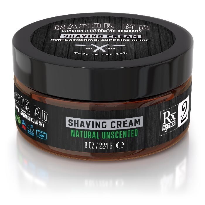 Razor MD Shaving Cream Natural Unscented - Крем для бритья без запаха 240 мл