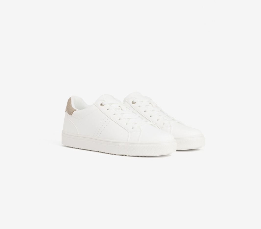 DEPORTIVAS BLANCA FILO BEIGE
