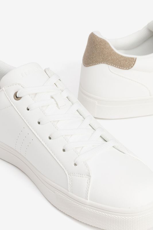 DEPORTIVAS BLANCA FILO BEIGE