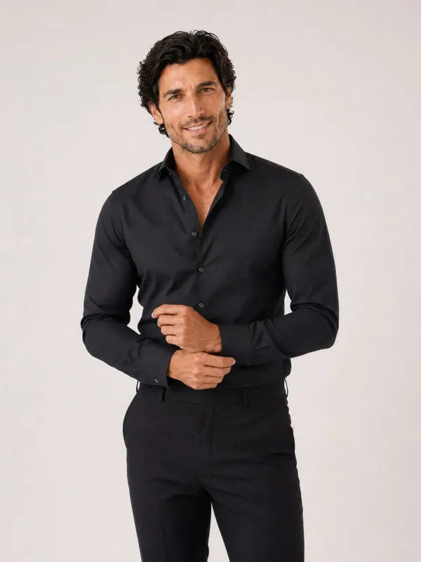 CAMISA TRAJE ESTRUCTURA CUELLO ITALIANO